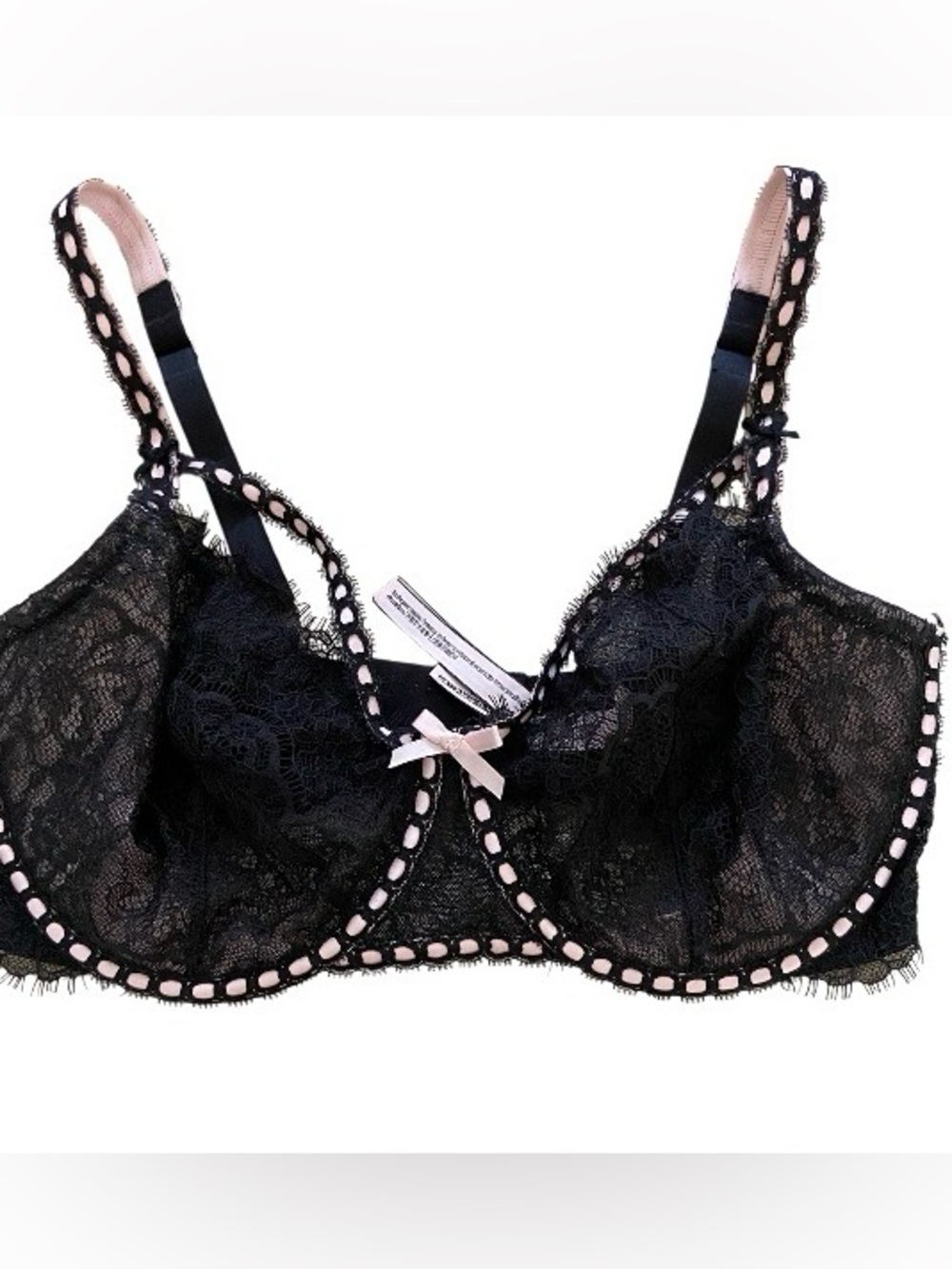 Victoria Secret Dream Angel Wicked Ribbon Slotted push up  Bra 36 DDD